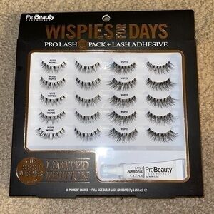 10 PACK OF WISPY LASHES WITH LASH GLUE❗️